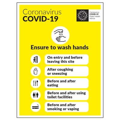 Wash Your Hands Multi Notice Sign Wash Your Hands Multi Notice Sign